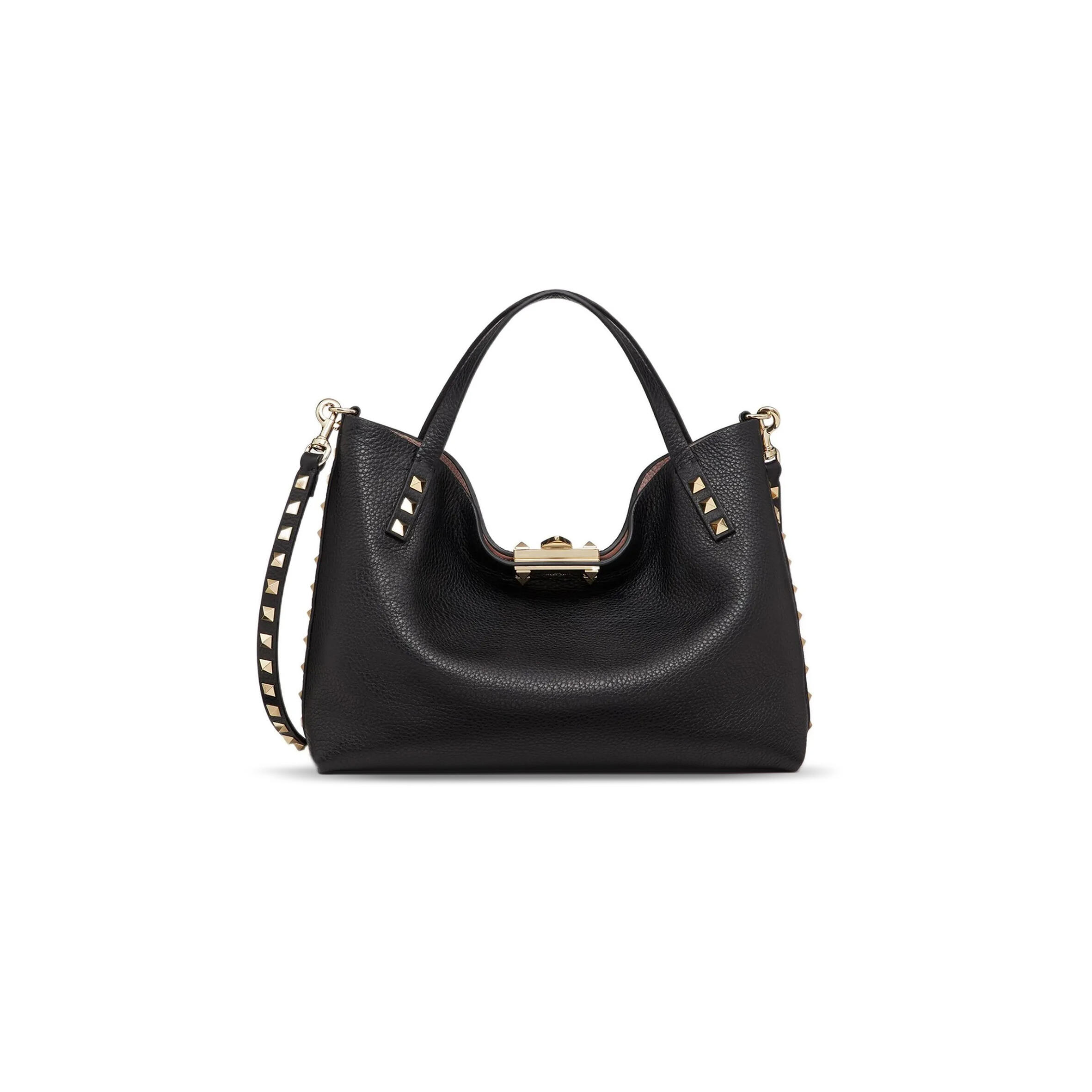 VALENTINO ROCKSTUD CALFSKIN SMALL TOTE BAG XW2B0K11VSN-44A (26*20*8cm)
